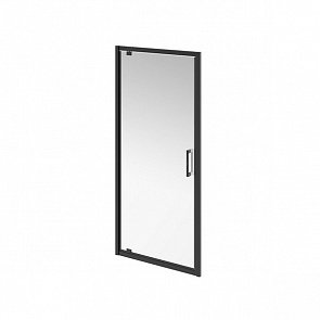 VE.90.PD.BLK.M Душевая дверь Vetro/Ветро, распашная, 90х195, матовый черный купить в интернет магазине Artisan.ru