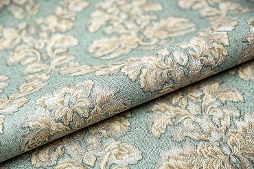 Обои виниловые Палаццо мотив, зеленый купить в интернет магазине Artisan.ru
