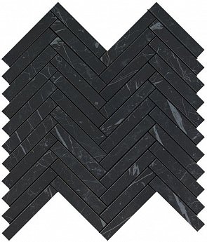Marvel Nero Marquina Herringbone Wall купить в интернет магазине Artisan.ru