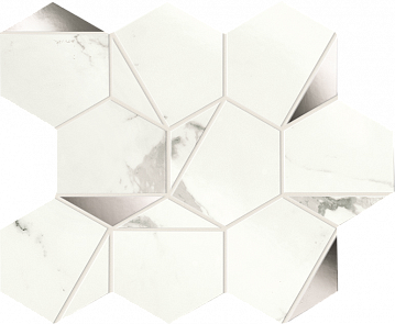 Marvel Statuario Supremo Platino Hex Shiny купить в интернет магазине Artisan.ru