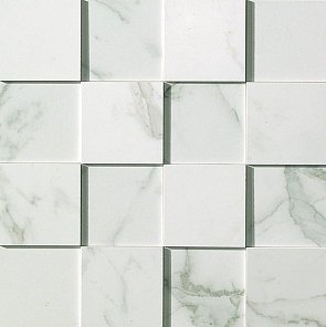 Marvel Calacatta Mosaico 3D купить в интернет магазине Artisan.ru