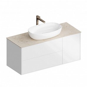 PLB.M.120.3/WHT Тумба Plaza Modern/Плаза Модерн подвесная 120 белый 3 ящика купить в интернет магазине Artisan.ru