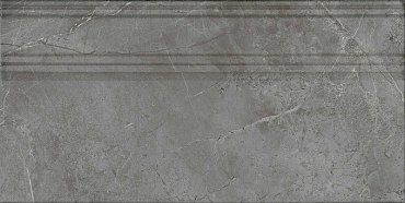 FME031R Плинтус Риальто серый тёмный глянцевый обрезной 20x40x1,6 купить в интернет магазине Artisan.ru