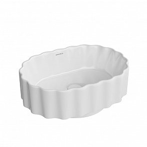 CC.wb.50/WHT Раковина ARTBASIN Conchiglia/АртБэйзин Конкилья накладная 50, белая глянцевая купить в интернет магазине Artisan.ru