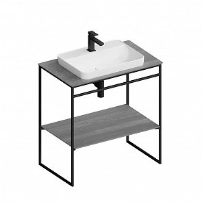 PL.N.80.01/BLK.M Металлическая структура Plaza Next/Плаза Некст напольная 80, черная матовая купить в интернет магазине Artisan.ru