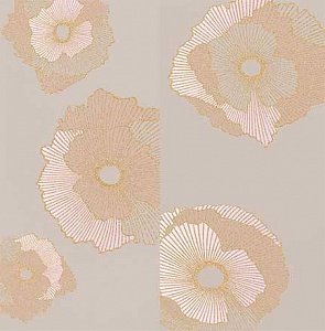 Панно Mono Golden flowers 60х60 (компл. из 2 шт) купить в интернет магазине Artisan.ru