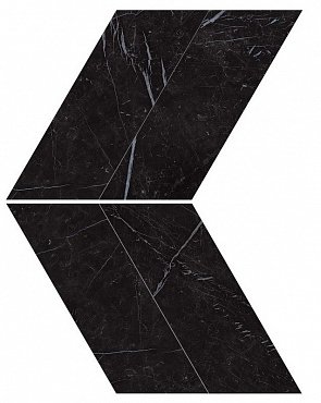 Marvel Nero Marquina Chevron Lappato купить в интернет магазине Artisan.ru