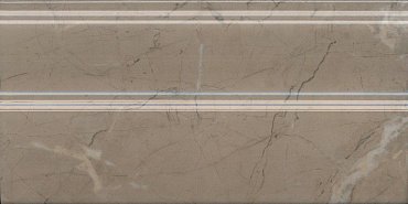 FMA032R Плинтус Серенада бежевый тёмный глянцевый обрезной 30x15x1,7 купить в интернет магазине Artisan.ru