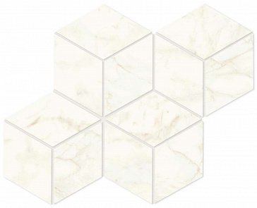 Marvel Calacatta Delicato Mos. Esagono Lapp купить в интернет магазине Artisan.ru