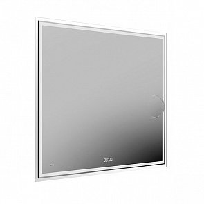 TE.mi.90.1 Зеркало Tecno/Текно c LED/с подсветкой с макро линзой 90, с функц. антизапотевание, белый глянцевый купить в интернет магазине Artisan.ru
