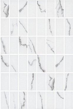 MM8380 Мираколи мозаичный белый глянцевый 20x30x0,69 керам.декор купить в интернет магазине Artisan.ru