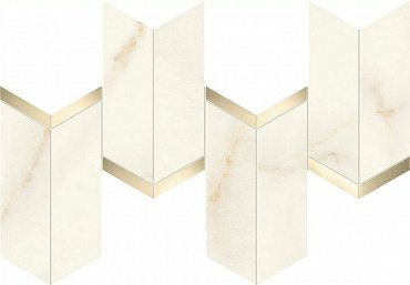 Marvel Calacatta Apuano Mosaico Chevron Lappato купить в интернет магазине Artisan.ru