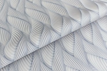 Обои виниловые Трессаж мотив, серый купить в интернет магазине Artisan.ru