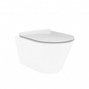 PLMR.seat.02/WHT Сиденье Plaza Modern/Плаза Модерн для подвесного унитаза, белое глянцевое купить в интернет магазине Artisan.ru