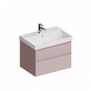 CUB.70.2/MAL Тумба Cubo/Кубо подвесная с ящиками 70, мальва матовая купить в интернет магазине Artisan.ru